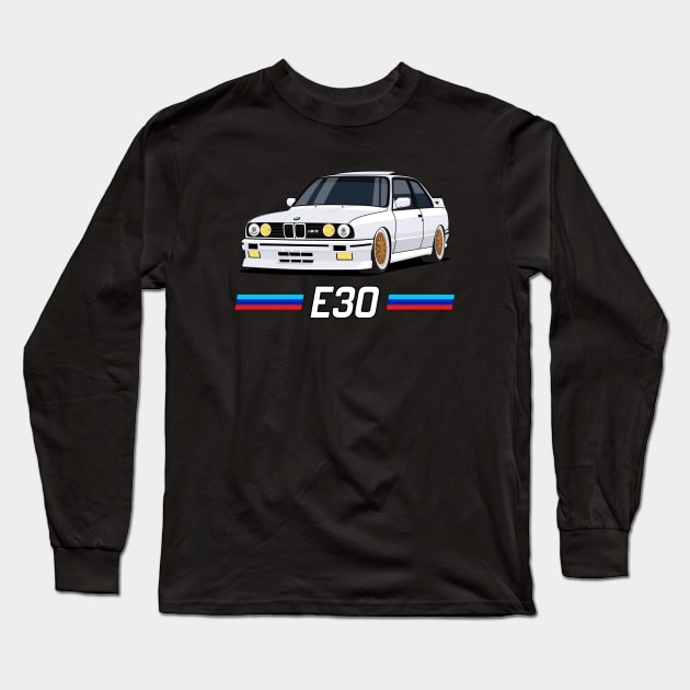 e30 m3 Long Sleeve T-Shirt by masjestudio